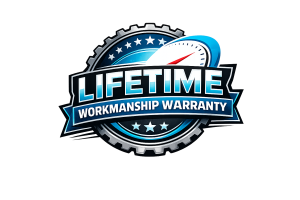 Lifetime workmanship warranty badge design